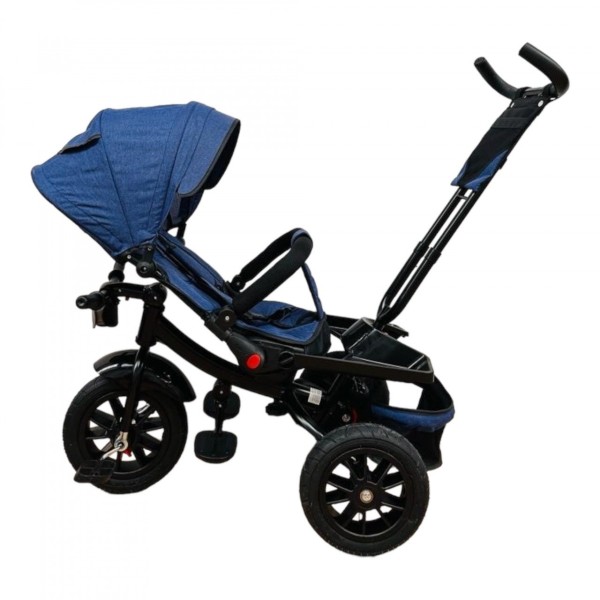 Tricicleta copii cu scaun reversibil si spatar reglabil Albastru 5099 EVA