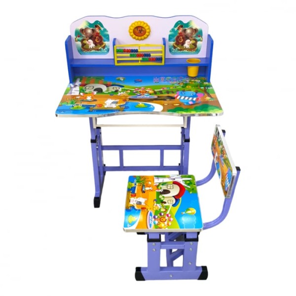 Set birou cu scăunel, metalic + MDF, 70 x45 cm, reglabil pe înălțime, B3 Set birou cu scăunel, metalic + MDF, 70 x45 cm, reglabil pe înălțime, B3