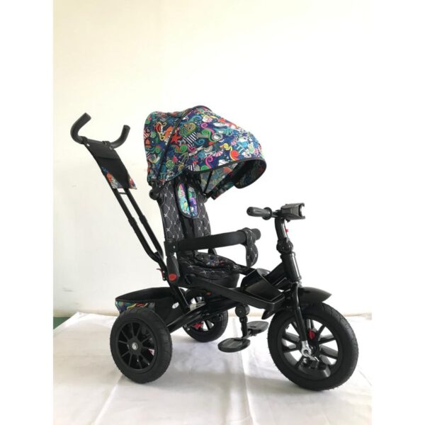 Tricicleta copii cu scaun reversibil si spatar reglabil multicolor 5099 EVA