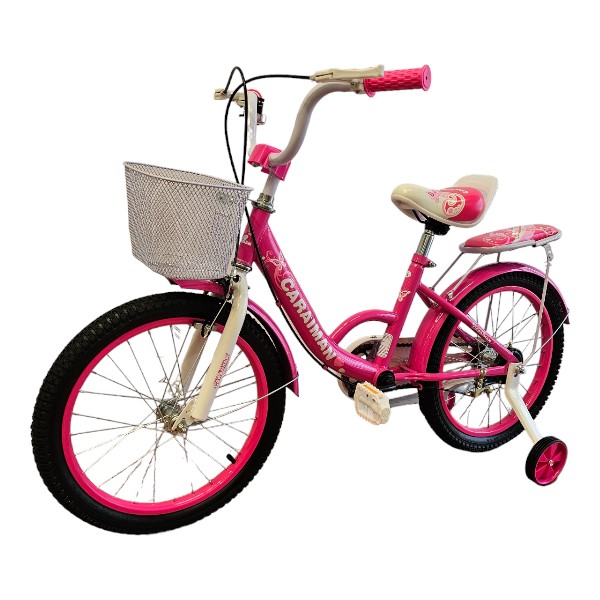 Bicicleta CARAIMAN 16G, ROZ, Roti 16 inch, Pentru Varsta 6-10 ani, inclus cosulet, portbagaj, roti ajutatoare Bicicleta CARAIMAN 16G, ROZ, Roti 16 inch, Pentru Varsta 6-10 ani, inclus cosulet, portbagaj, roti ajutatoare
