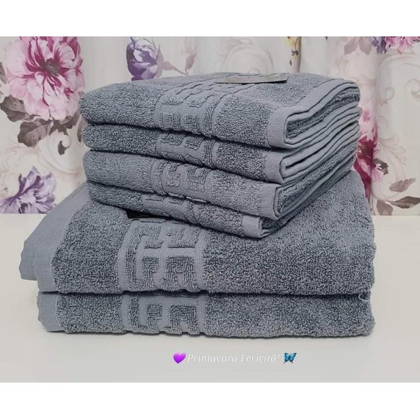 Set mix 6 bucati prosoape MODEL GRECESC  100% bumbac GR7