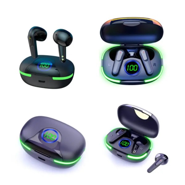 Casti audio wireless Evolve-x® EvoPro80, Bluetooth 5.1, True Wireless Stereo, Control prin atingere, Afisaj LED, Rezistente la apa IPX4, Latenta scazuta, fara fir, Negru