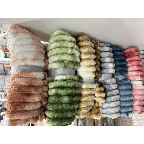 Pătură catifelată cocolino-MATERIAL GROS GROFAT pentru pat dublu COD: PGFD1