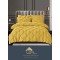 Lenjerie pat dublu, BUMBAC FINET, 6 piese PREMIUM, cu PLIURI CUSUTE 3D , LFPJ5