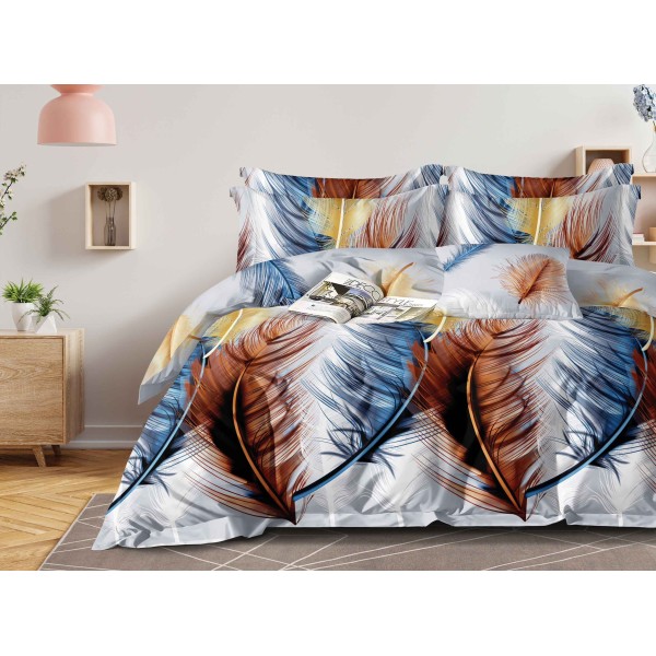 Lenjerie de pat 4 Piese Bumbac finetat OTL56