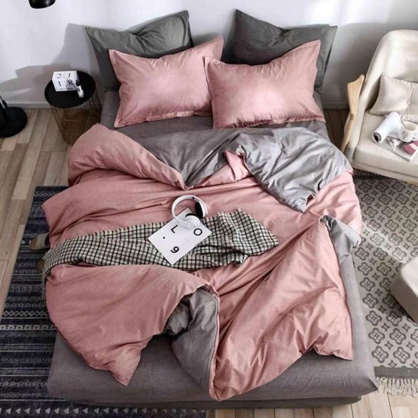 Lenjerie de pat 4 Piese Bumbac finetat OTL66