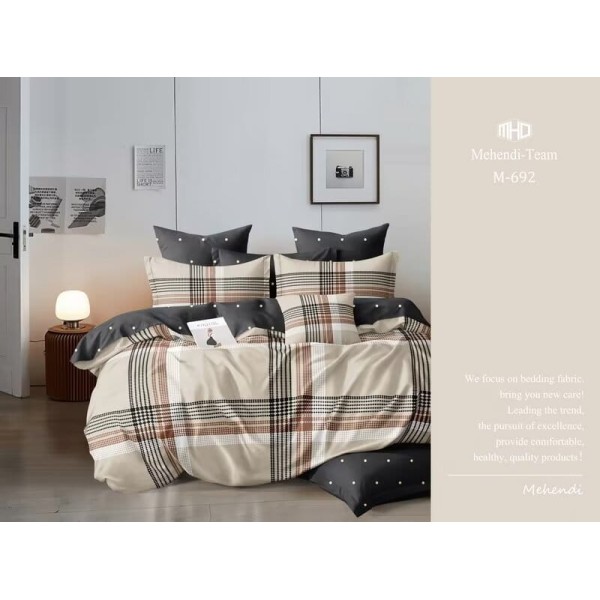 Lenjerie de pat 4 Piese Bumbac finetat OTL74
