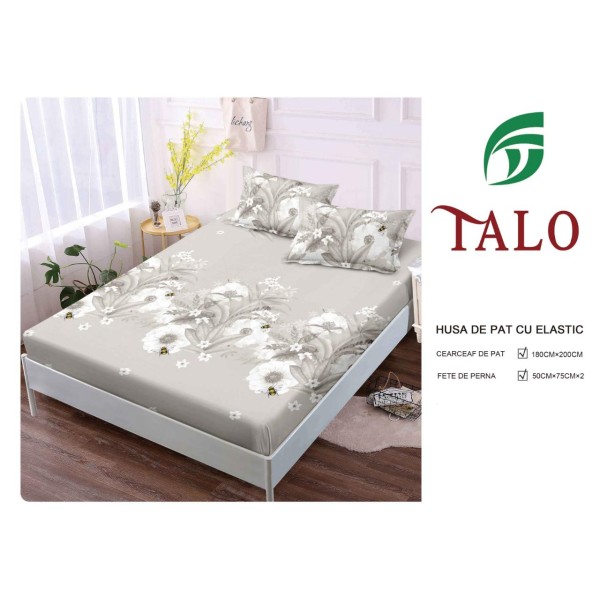 Husa Finet Elastic 180x200 + 2 Fete de perna HFSZ1819