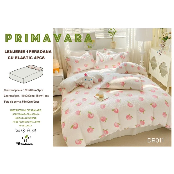 Lenjerie 4 piese finet creponat LCC1P2 Lenjerie 4 piese finet creponat LCC1P2