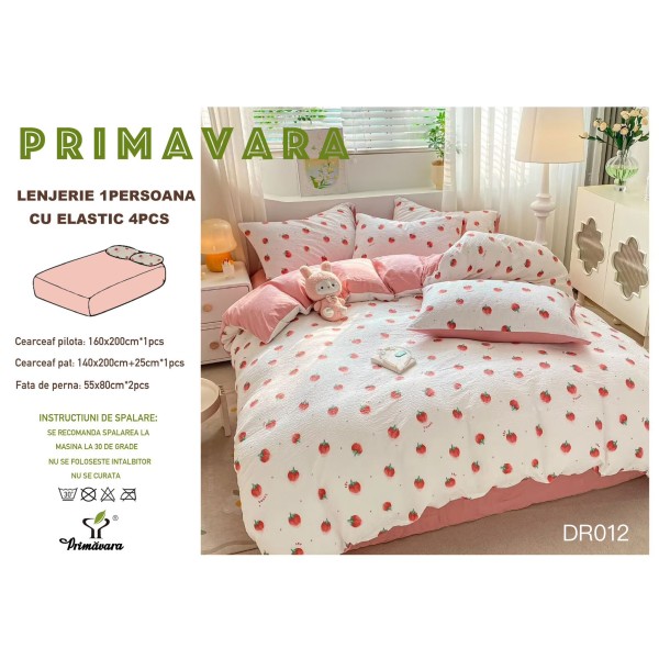 Lenjerie 4 piese finet creponat LCC1P6 Lenjerie 4 piese finet creponat LCC1P6