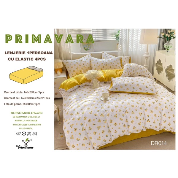 Lenjerie 4 piese finet creponat LCC1P15 Lenjerie 4 piese finet creponat LCC1P15