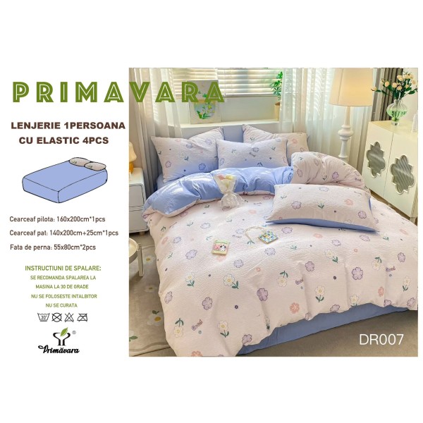 Lenjerie 4 piese finet creponat LCC1P20 Lenjerie 4 piese finet creponat LCC1P20