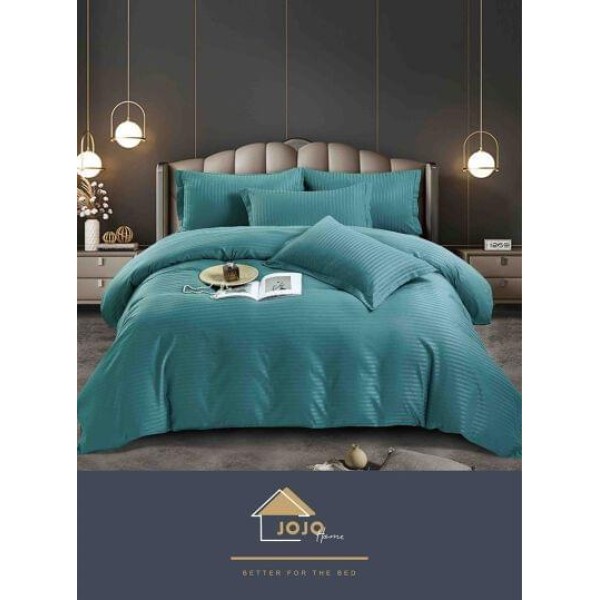Lenjerie de pat, 1 persoana, damasc, 4 piese, UniDeluxe LD1PJ4