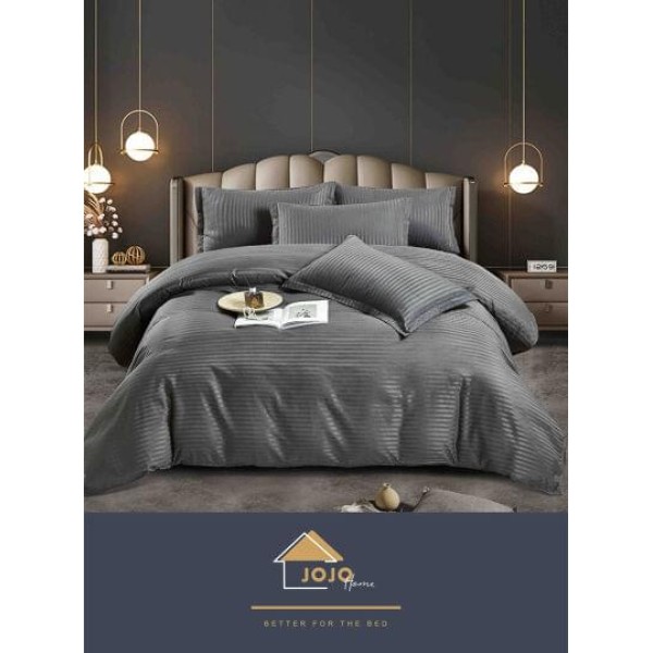 Lenjerie de pat, 1 persoana, damasc, 4 piese, UniDeluxe LD1PJ5