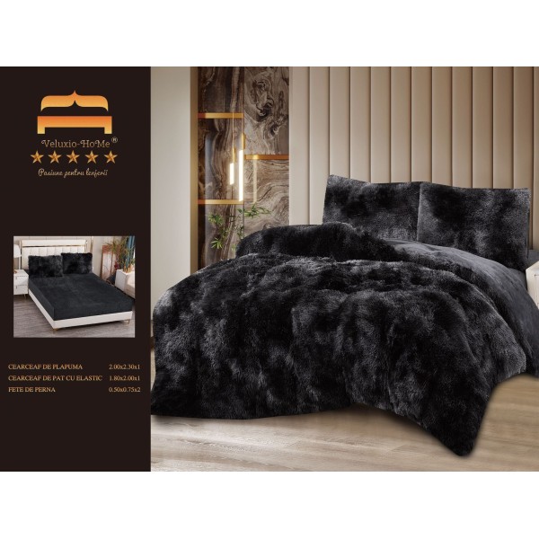 SET LENJERIE DE PAT DUBLU,CU ELASTIC,FLUFFY ELASTIC 4 PIESE LFP8