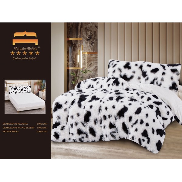 SET LENJERIE DE PAT DUBLU,CU ELASTIC,FLUFFY ELASTIC 4 PIESE LFP12