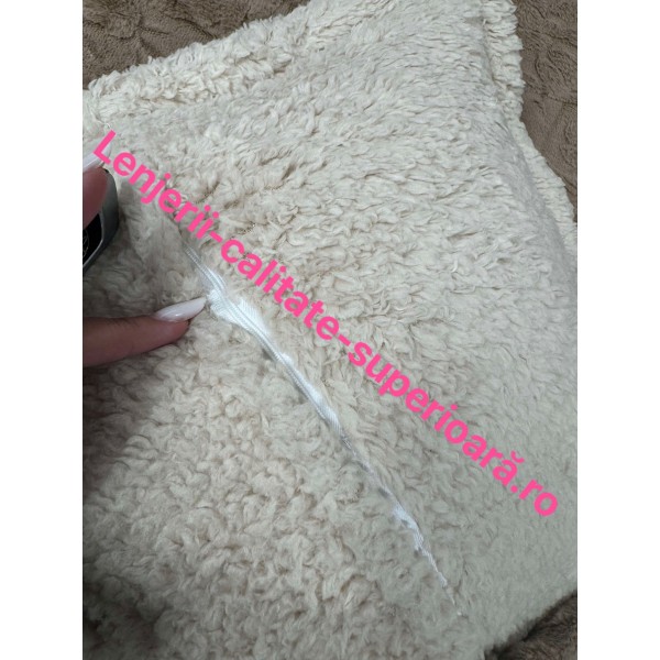 Lenjerie de pat cocolino cu elastic, model grofat, 4 piese, pat 2 persoane, LCP-3