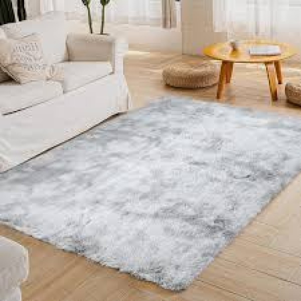 Traversa antiderapantă fluffy ,Covor pufos, moale, compatibil multiple spatii si stiluri, grosime 4cm,150cm x 200,GRI DESCHIS