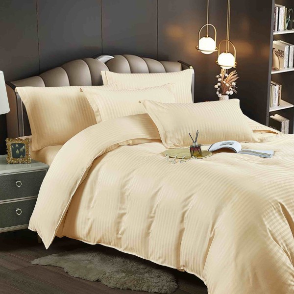 Lenjerie de pat, 2 persoane, damasc, 6 piese, cu elastic, UniDeluxe LDJ6PE9 Lenjerie de pat, 2 persoane, damasc, 6 piese, cu elastic, UniDeluxe LDJ6PE9
