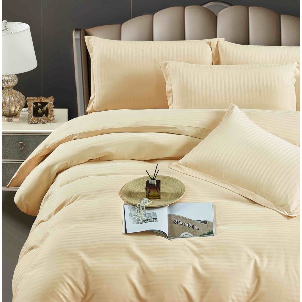 Lenjerie de pat, 2 persoane, damasc, 6 piese, cu elastic, UniDeluxe LDJ6PE9 Lenjerie de pat, 2 persoane, damasc, 6 piese, cu elastic, UniDeluxe LDJ6PE9