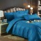 Lenjerie de pat, 2 persoane, damasc, 6 piese, cu elastic, UniDeluxe LDJ6PE15
