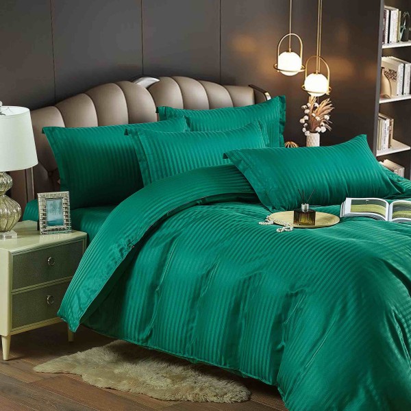 Lenjerie de pat, 2 persoane, damasc, 6 piese, cu elastic, UniDeluxe LDJ6PE6 Lenjerie de pat, 2 persoane, damasc, 6 piese, cu elastic, UniDeluxe LDJ6PE6