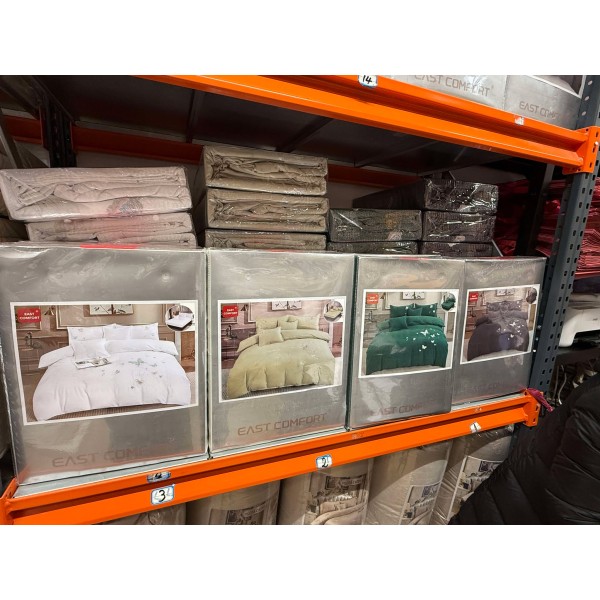 Lenjerii SOFT Brodate din Bumbac Finetat super CATIFELAT 6 piese - Cearceaf ELASTIC, LFC11