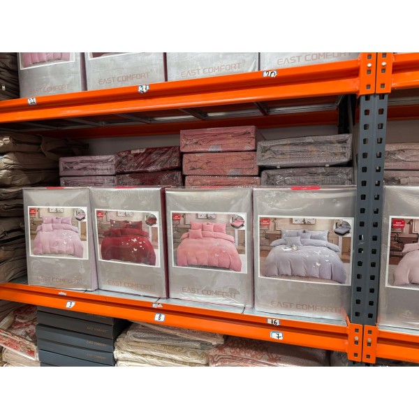 Lenjerii SOFT Brodate din Bumbac Finetat super CATIFELAT 6 piese - Cearceaf ELASTIC, LFC11