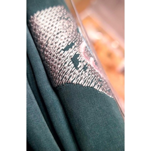 Lenjerii SOFT Brodate din Bumbac Finetat super CATIFELAT 6 piese - Cearceaf ELASTIC, LFC11