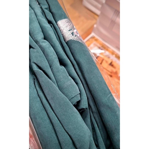 Lenjerii SOFT Brodate din Bumbac Finetat super CATIFELAT 6 piese - Cearceaf ELASTIC, LFC11