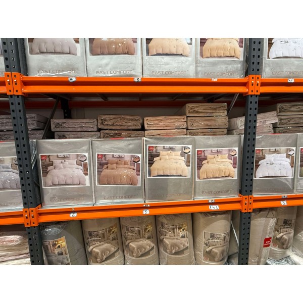 Lenjerii SOFT Brodate din Bumbac Finetat super CATIFELAT 6 piese - Cearceaf ELASTIC, LFC11