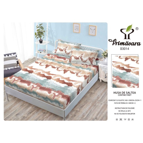 Husa de pat din Finet cu Elastic cu 2 fete de perna ,Pat 2 Persoane,160x200CM, HFC19 Husa de pat din Finet cu Elastic cu 2 fete de perna ,Pat 2 Persoane,160x200CM, HFC19