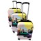 Set 3 valize troler, 4 roți, Londra, 3 dimensiuni TROL20R