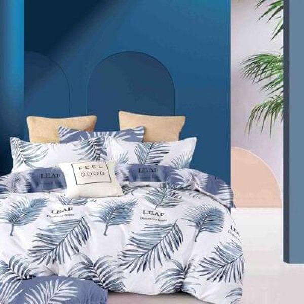 Set Lenjerie Eleganta Finet Din 4 Piese ,Pat 1 Persoana, Cearceaf de pat 155 x 230cm, JK-35