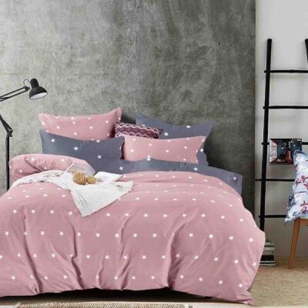 Set Lenjerie Eleganta Finet Din 4 Piese ,Pat 1 Persoana, Cearceaf de pat 155 x 230cm, JK-38