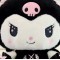Papusa tip Kuromi din seria Hello Kitty Sanrio, din plus cu rochita, 66 cm