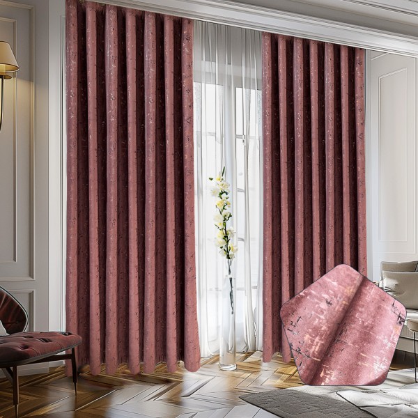 SET Draperie Luxury Capetown Velvet Blackout 80 % 300 X 280 Rose DC1 SET Draperie Luxury Capetown Velvet Blackout 80 % 300 X 280 Rose DC1