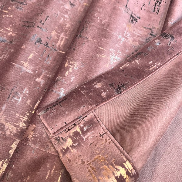 SET Draperie Luxury Capetown Velvet Blackout 80 % 300 X 280 Rose DC1