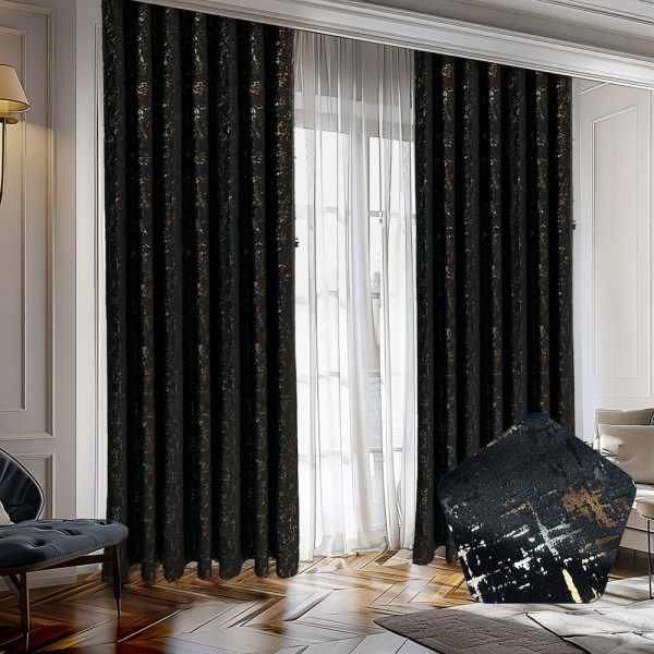 Draperie Catifea, UNI, Insertii Aurii, Dimensiuni la Comanda, Rejansa Multifunctionala 300 X 280  DC4 Draperie Catifea, UNI, Insertii Aurii, Dimensiuni la Comanda, Rejansa Multifunctionala 300 X 280  DC4