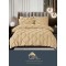 Lenjerie pat dublu, BUMBAC FINET, 6 piese PREMIUM, cu PLIURI CUSUTE 3D , LFPJ14