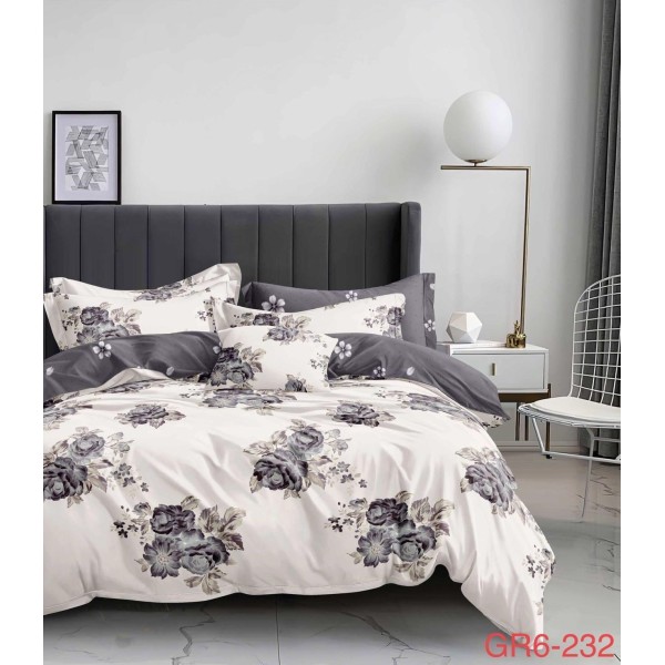 Lenjerie de pat dublu Bumbac FINET, pentru 2 persoane, 6 piese, Cearceaf de pat 230 x 250cm, CF44 Lenjerie de pat dublu Bumbac FINET, pentru 2 persoane, 6 piese, Cearceaf de pat 230 x 250cm, CF44