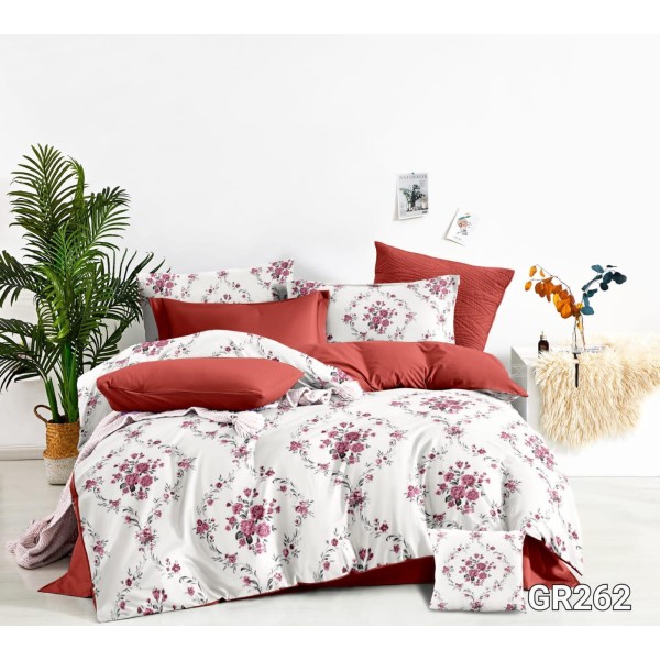 Lenjerie de pat dublu Bumbac FINET, pentru 2 persoane, 6 piese, Cearceaf de pat 230 x 250cm, CF45 Lenjerie de pat dublu Bumbac FINET, pentru 2 persoane, 6 piese, Cearceaf de pat 230 x 250cm, CF45