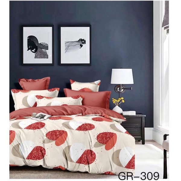 Lenjerie de pat dublu Bumbac FINET, pentru 2 persoane, 6 piese, Cearceaf de pat 230 x 250cm, CF48 Lenjerie de pat dublu Bumbac FINET, pentru 2 persoane, 6 piese, Cearceaf de pat 230 x 250cm, CF48