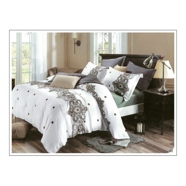 Lenjerie de pat dublu Bumbac FINET, pentru 2 persoane, 6 piese, Cearceaf de pat 230 x 250cm, CF94 Lenjerie de pat dublu Bumbac FINET, pentru 2 persoane, 6 piese, Cearceaf de pat 230 x 250cm, CF94