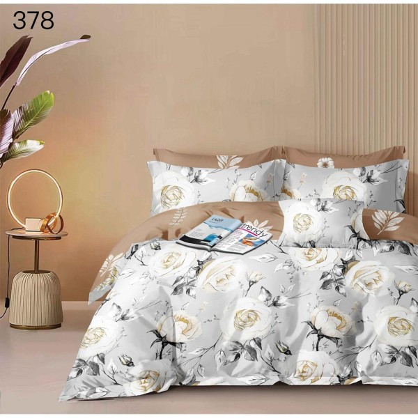 Lenjerie de pat dublu Bumbac FINET, pentru 2 persoane, 6 piese, Cearceaf de pat 230 x 250cm, CF107 Lenjerie de pat dublu Bumbac FINET, pentru 2 persoane, 6 piese, Cearceaf de pat 230 x 250cm, CF107