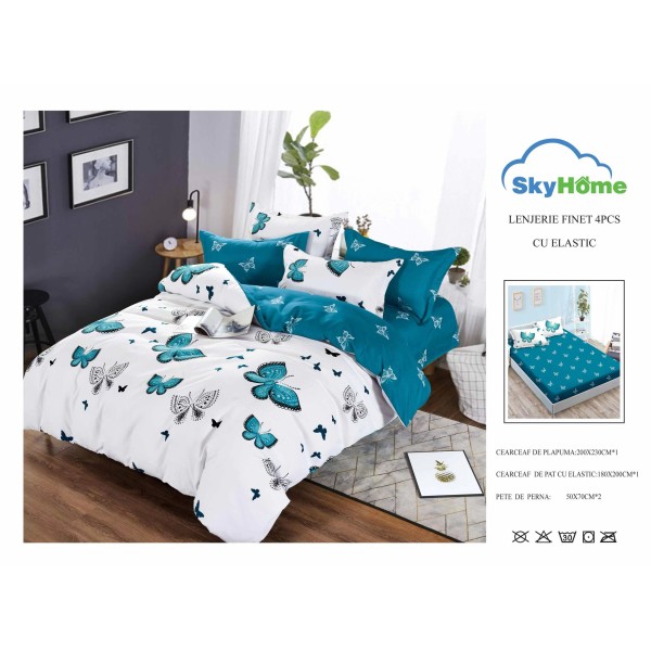 Lenjerie De Pat Finet Cu Elastic 4 piese - LF4PSK5