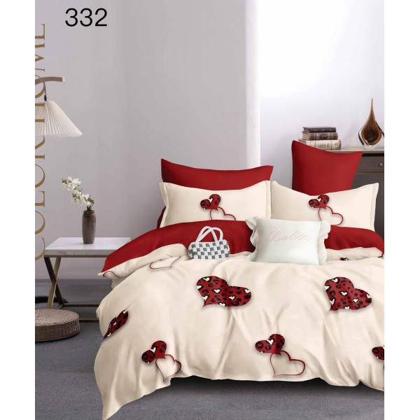Lenjerie de pat dublu Bumbac FINET, pentru 2 persoane, 6 piese, Cearceaf de pat 230 x 250cm, CF113 Lenjerie de pat dublu Bumbac FINET, pentru 2 persoane, 6 piese, Cearceaf de pat 230 x 250cm, CF113