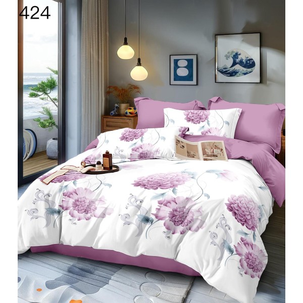 Lenjerie de pat dublu Bumbac FINET, pentru 2 persoane, 6 piese, Cearceaf de pat 230 x 250cm, CF115 Lenjerie de pat dublu Bumbac FINET, pentru 2 persoane, 6 piese, Cearceaf de pat 230 x 250cm, CF115