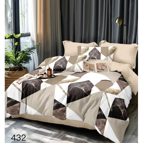 Lenjerie de pat dublu Bumbac FINET, pentru 2 persoane, 6 piese, Cearceaf de pat 230 x 250cm, CF121 Lenjerie de pat dublu Bumbac FINET, pentru 2 persoane, 6 piese, Cearceaf de pat 230 x 250cm, CF121