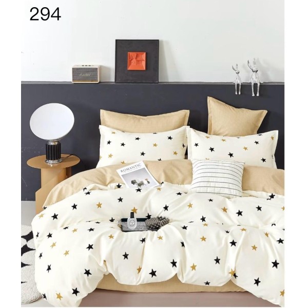 Lenjerie de pat dublu Bumbac FINET, pentru 2 persoane, 6 piese, Cearceaf de pat 230 x 250cm, CF124 Lenjerie de pat dublu Bumbac FINET, pentru 2 persoane, 6 piese, Cearceaf de pat 230 x 250cm, CF124